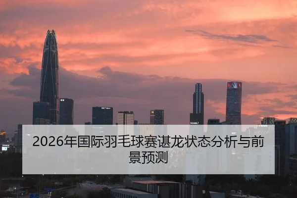 2026年国际羽毛球赛谌龙状态分析与前景预测